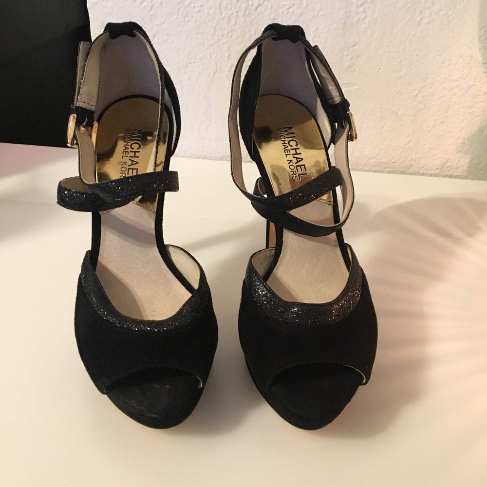 Michael Kors suede heels